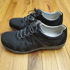 Dansko Henriette Women's Black 42 Wide (11.5 US) Suede Comfort Sneaker Shoes